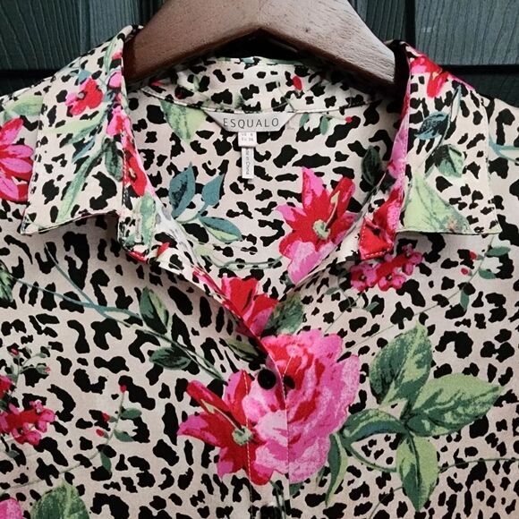 Esqualo Tiger Rose Blouse - Picture 4 of 12